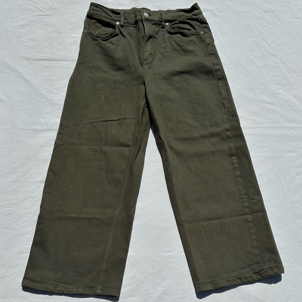 LOFT wide leg crop jeans